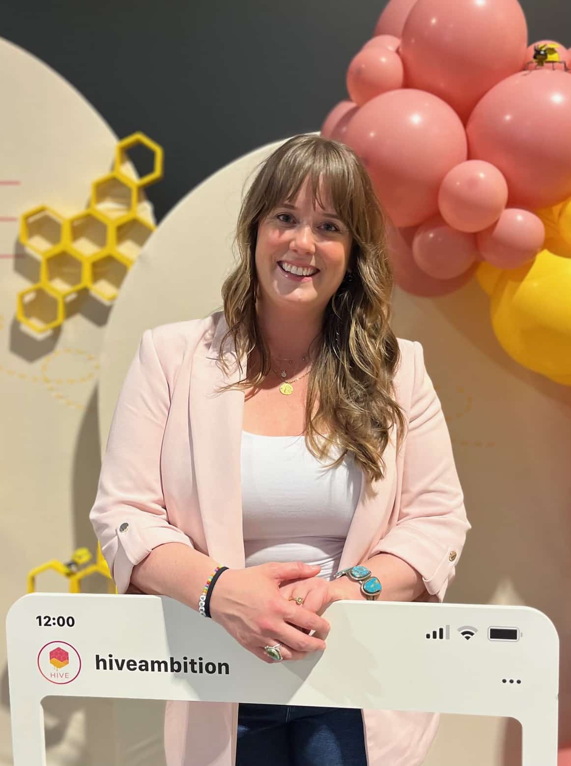 Founder of Hive, Ashley, poses for a pic